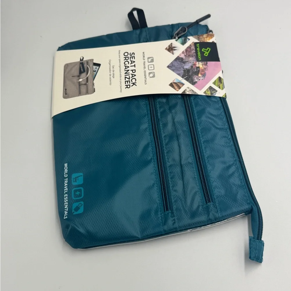 Travelon World Travel Essentials Seat Pack Organizer Travel Seat Pack Teal, bag
